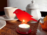 Red bird aluminum lasercut profile design for garden and home decoration