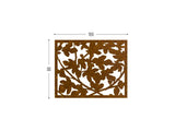 Figue tree perforated corten for terrace screens