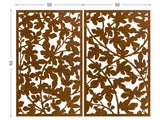 Figue tree perforated corten for terrace screens