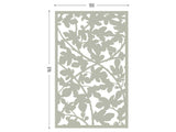 Figue tree lasercut grey aluminum for terrace screens