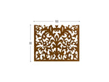 Lace corten screen perforated lasercut divider