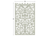 Lace grey screen perforated lasercut aluminum divider