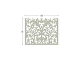 Lace grey screen perforated lasercut aluminum divider