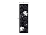 Monstera black screen lasercut wall sculpture decor