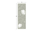 Monstera white screen lasercut wall sculpture decor