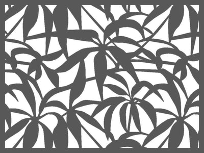 Schefflera texture perforated lasercut screen